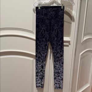 Lululemon Floral Black Leggings